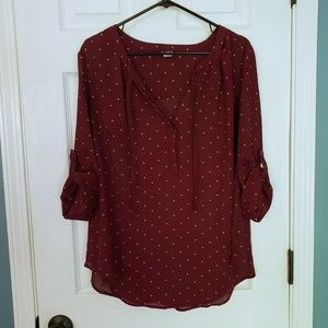Torrid Polka Dot Blouse